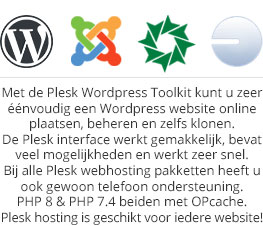 Plesk webhosting